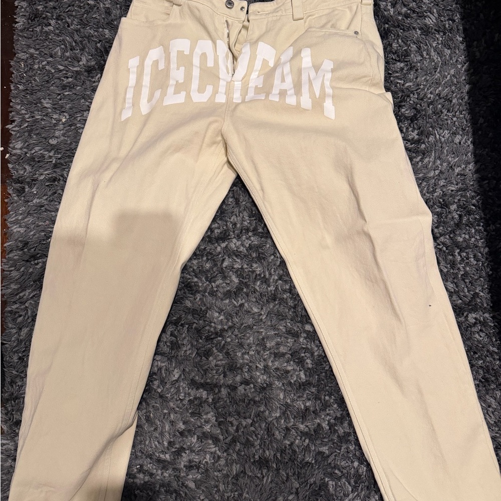Billionaire Boys Club Cream Slim Straight Jeans
